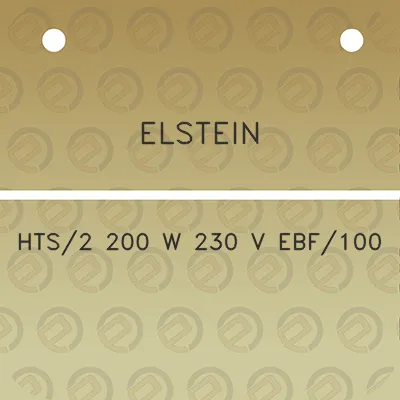 elstein-hts2-200-w-230-v-ebf100