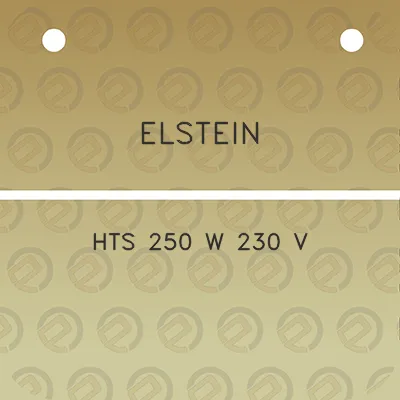 elstein-hts-250-w-230-v