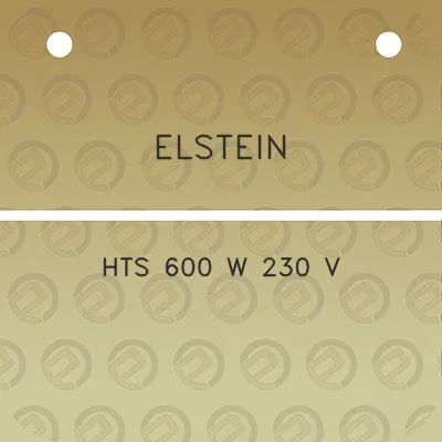 elstein-hts-600-w-230-v