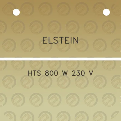 elstein-hts-800-w-230-v