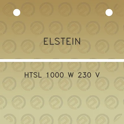 elstein-htsl-1000-w-230-v