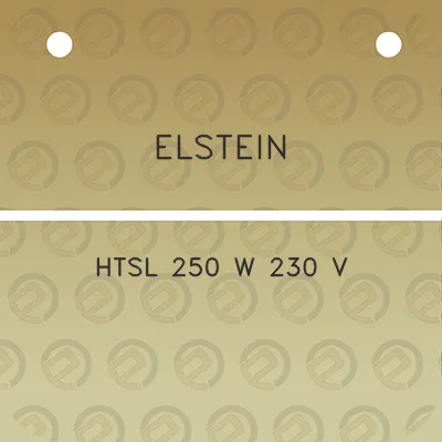 elstein-htsl-250-w-230-v