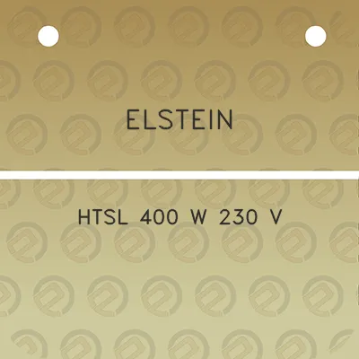 elstein-htsl-400-w-230-v