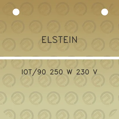 elstein-iot90-250-w-230-v