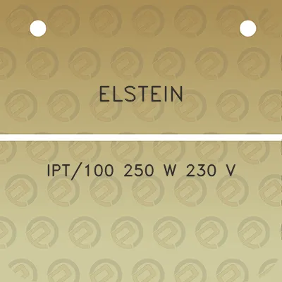 elstein-ipt100-250-w-230-v