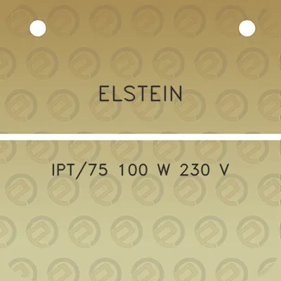 elstein-ipt75-100-w-230-v