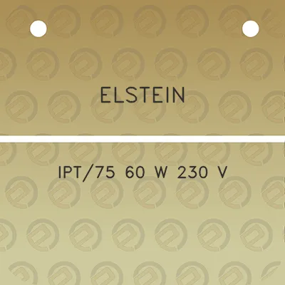 elstein-ipt75-60-w-230-v