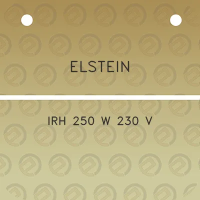 elstein-irh-250-w-230-v