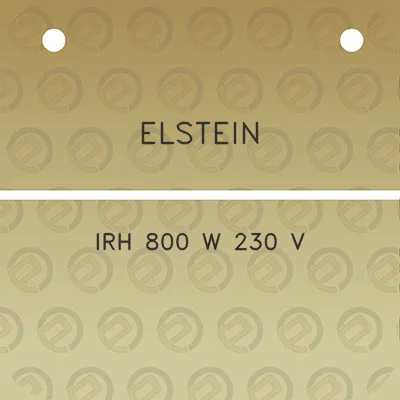 elstein-irh-800-w-230-v