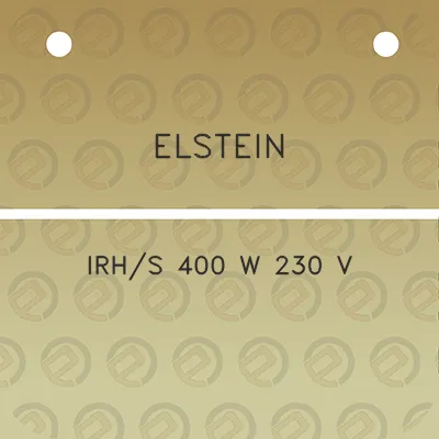 elstein-irhs-400-w-230-v