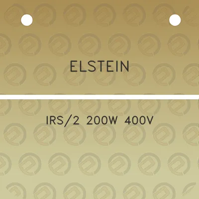 elstein-irs2-200w-400v