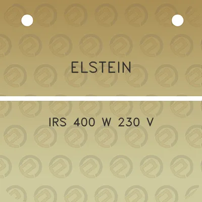 elstein-irs-400-w-230-v