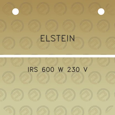 elstein-irs-600-w-230-v