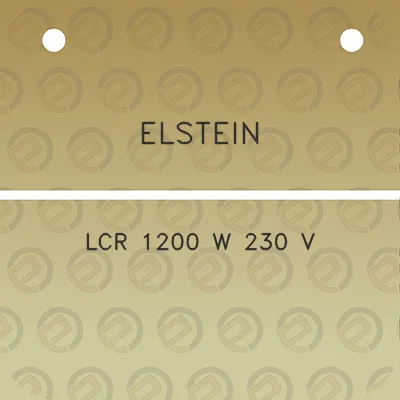 elstein-lcr-1200-w-230-v