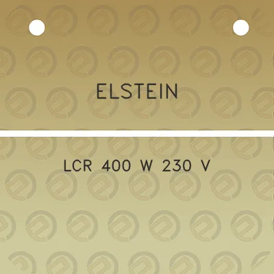 elstein-lcr-400-w-230-v