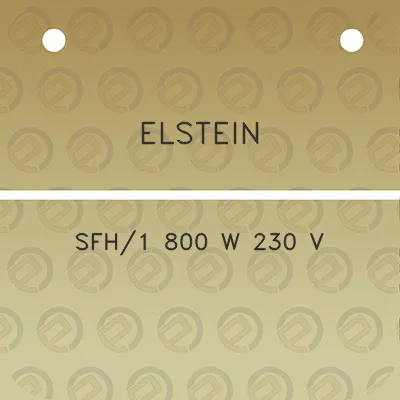 elstein-sfh1-800-w-230-v