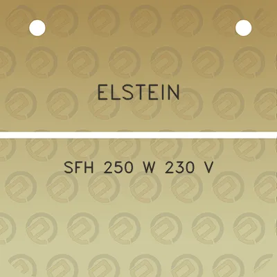 elstein-sfh-250-w-230-v