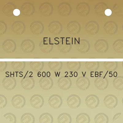 elstein-shts2-600-w-230-v-ebf50