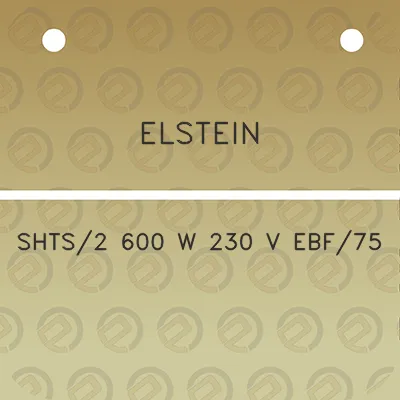 elstein-shts2-600-w-230-v-ebf75