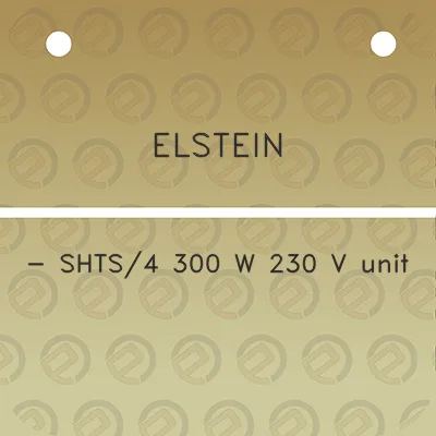 elstein-shts4-300-w-230-v-unit