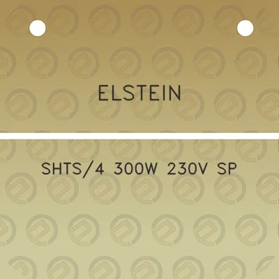 elstein-shts4-300w-230v-sp