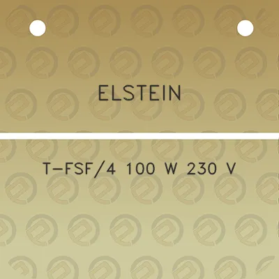 elstein-t-fsf4-100-w-230-v