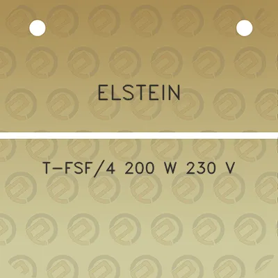 elstein-t-fsf4-200-w-230-v