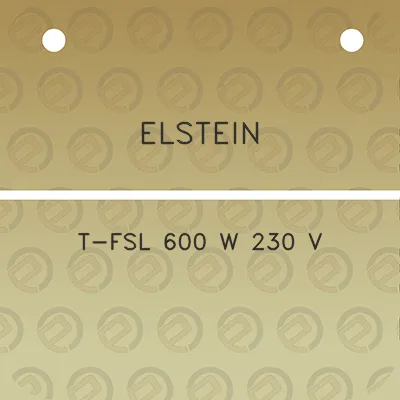 elstein-t-fsl-600-w-230-v