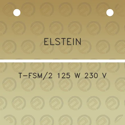 elstein-t-fsm2-125-w-230-v