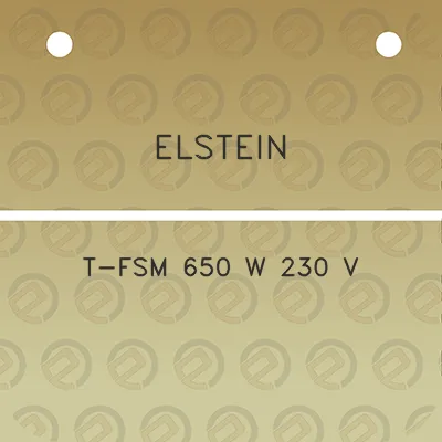 elstein-t-fsm-650-w-230-v