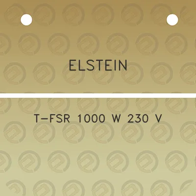 elstein-t-fsr-1000-w-230-v