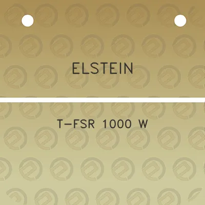 elstein-t-fsr-1000-w