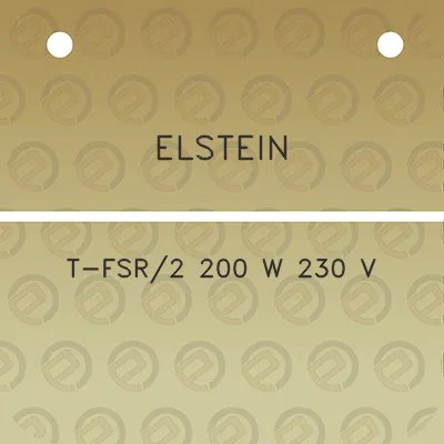 elstein-t-fsr2-200-w-230-v