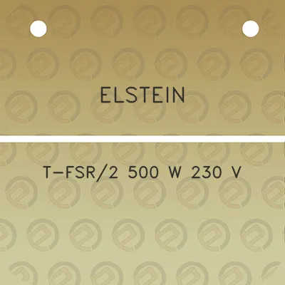 elstein-t-fsr2-500-w-230-v