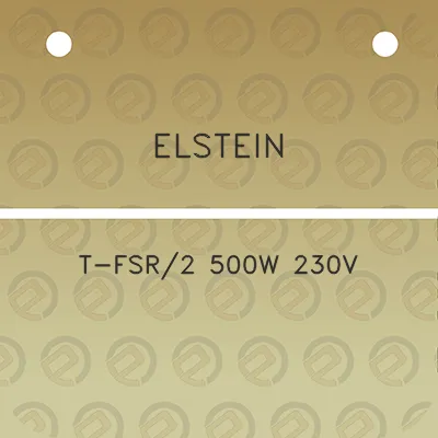 elstein-t-fsr2-500w-230v