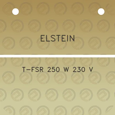 elstein-t-fsr-250-w-230-v