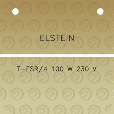 elstein-t-fsr4-100-w-230-v