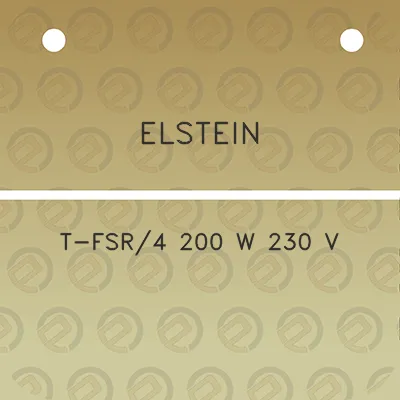 elstein-t-fsr4-200-w-230-v