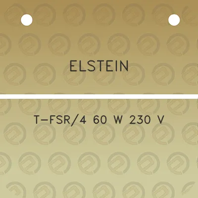 elstein-t-fsr4-60-w-230-v