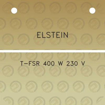 elstein-t-fsr-400-w-230-v