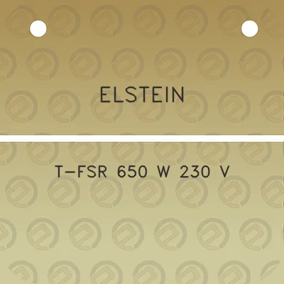 elstein-t-fsr-650-w-230-v