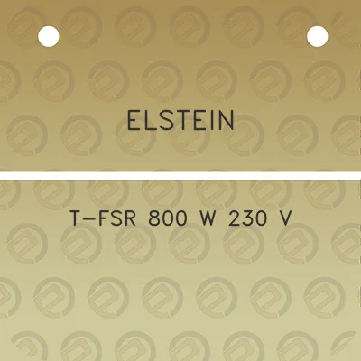 elstein-t-fsr-800-w-230-v