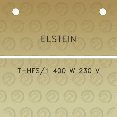 elstein-t-hfs1-400-w-230-v