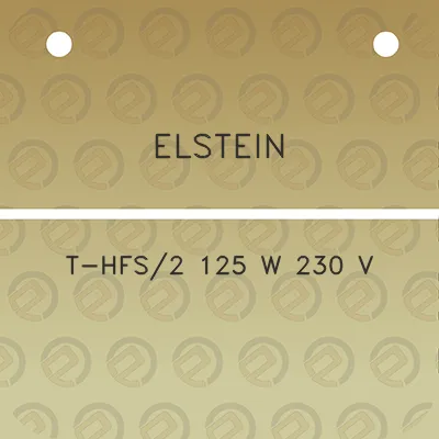 elstein-t-hfs2-125-w-230-v