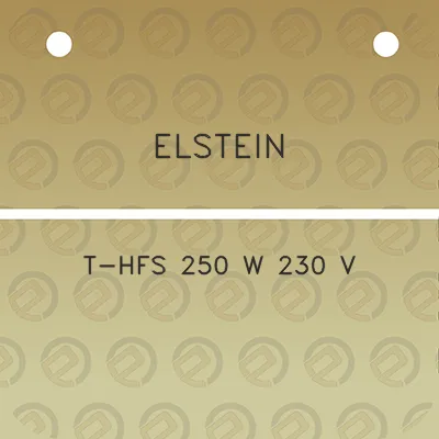 elstein-t-hfs-250-w-230-v