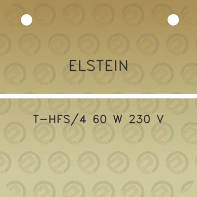 elstein-t-hfs4-60-w-230-v