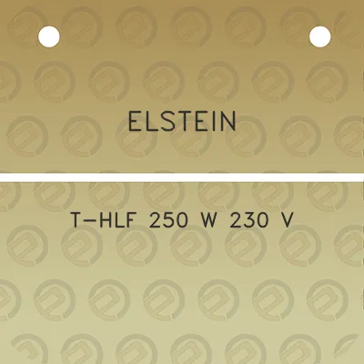 elstein-t-hlf-250-w-230-v