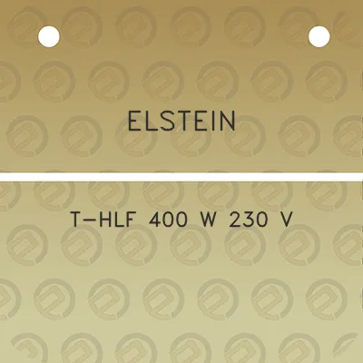 elstein-t-hlf-400-w-230-v