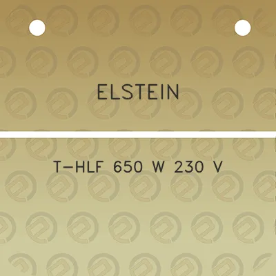 elstein-t-hlf-650-w-230-v