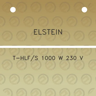 elstein-t-hlfs-1000-w-230-v